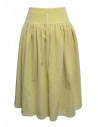 Sara Lanzi banana-colored corduroy skirt shop online womens skirts