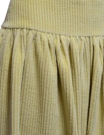 Sara Lanzi banana-colored corduroy skirt price