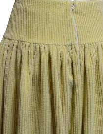 Sara Lanzi banana-colored corduroy skirt womens skirts buy online