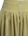 Sara Lanzi banana-colored corduroy skirt 05B.05 BANANA buy online