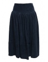 Sara Lanzi blue corduroy skirt buy online 05B.08 MIDNIGHT BLUE