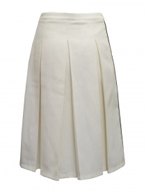 Sara Lanzi white pleated A-line skirt