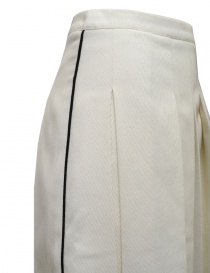 Sara Lanzi white pleated A-line skirt price