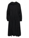 Sara Lanzi abito in velluto nero con colletto a fiore acquista online 03E.09 BLACK