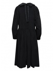 Sara Lanzi abito in velluto nero con colletto a fiore acquista online