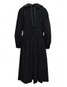Sara Lanzi abito in velluto nero con colletto a fioreshop online abiti donna