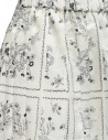 Sara Lanzi white pleated skirt with black flowers 03F.29 WILD BERRY PR price