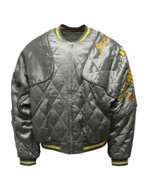 Kapital giacca bomber-cuscino khaki con tigre ricamata K2110LJ065 KHAKI order online