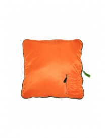 Kapital bomber-cuscino color khaki e arancio