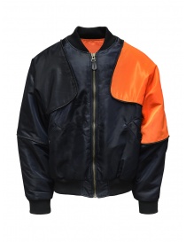 Mens jackets online: Kapital black and orange bomber-pillow