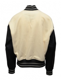 Kapital I-Five Varsity wool bomber jacket with leather sleeves price