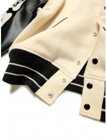 Kapital I-Five Varsity wool bomber jacket with leather sleeves mens jackets buy online