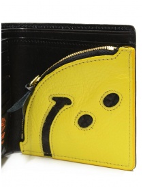 Kapital Rain Smile wallet in black leather buy online