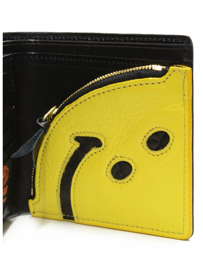 Kapital leather Rain Smile wallet in black
