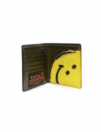 Kapital Rain Smile khaki leather wallet