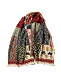 Kapital Village Gabbeh scarf in red wool EK-1133 RED order online