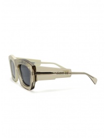 Kuboraum C8 occhiali da sole oversize bianchi e trasparenti