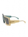 Kuboraum X10 occhiali da sole oversize verdi/arancionishop online occhiali