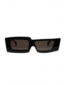 Kuboraum X11 black rectangular asymmetrical sunglasses X11 99-01 BS dark brown order online
