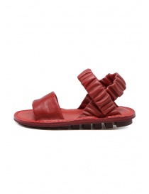 Trippen Synchron red sandals with elasticated straps