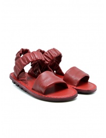 Womens shoes online: Trippen Synchron red sandals with elasticated straps