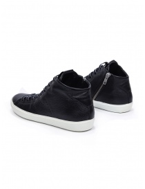 Leather Crown EARTH mid top black leather sneakers price