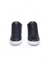 Leather Crown EARTH sneakers alte in pelle nera MLC133 20119 acquista online