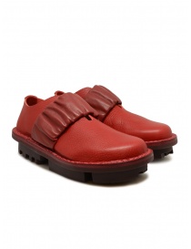 Womens shoes online: Trippen Keen red low-cut shoes with elastic band