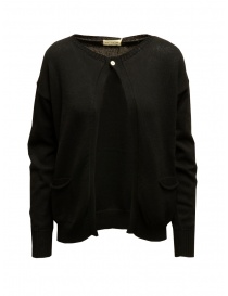 Ma'ry'ya pullover Rebecca nero con bottone online