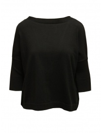 Ma'ry'ya black cotton sweater with slit YGK024 6BLACK order online