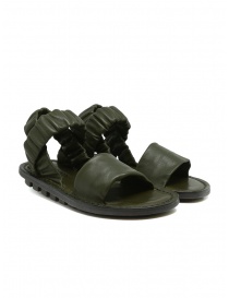 Trippen Synchron open sandals in khaki-colored leather