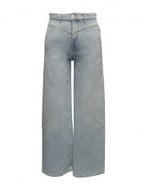 Womens jeans online: Selected Femme light blue wide jeans
