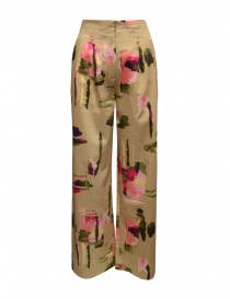 Selected Femme pantaloni beige a fiori 16082560 AOP:AOP order online