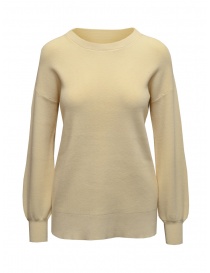 Selected Femme cream pullover with puff sleeves 16082528 SANDSHELL order online