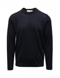 Selected Homme maglia pullover in lana merino blu navy online