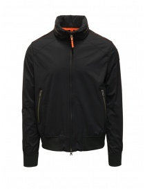Mens jackets online: Parajumpers Miles black waterproof sport jacket