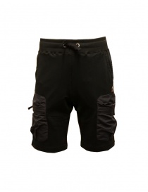 Mens trousers online: Parajumpers Irvine black bermuda shorts with side pockets