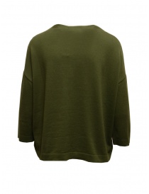 Ma'ry'ya sweater in military green cotton and cashmere