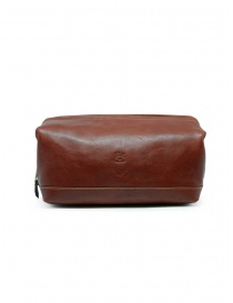 Il Bisonte men's beauty case in brown leather online
