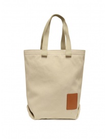 Il Bisonte Robur tote bag in white canvas BTO130TCMO08 NATUR NA236 order online