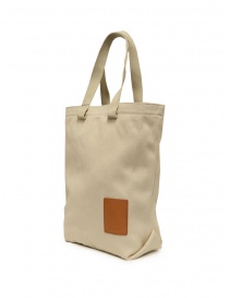 Il Bisonte Robur tote bag in white canvas buy online