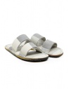 Trippen Kismet white and grey striped slipper sandal buy online KISMET F LEA CLOUDS-LEA R8 BLK