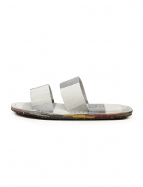 Trippen Kismet white and grey striped slipper sandal price