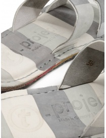 Trippen Kismet white and grey striped slipper sandal womens shoes buy online