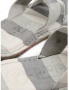 Trippen Kismet white and grey striped slipper sandal KISMET F LEA CLOUDS-LEA R8 BLK buy online