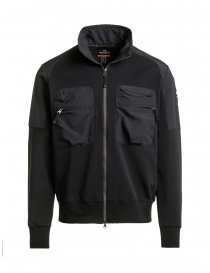 Parajumpers Donald black sweatshirt with zipper PMFLERE05 DONALD BLACK 541 order online