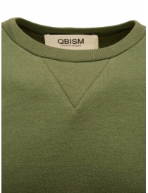 QBISM felpa verde oliva con toppa in jeans maglieria uomo acquista online