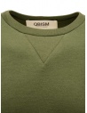 QBISM olive green sweatshirt with jeans patch STYLE 11 OLIVE/DENIM buy online