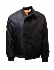 Mens jackets online: QBISM dark blue bomber jacket & caban