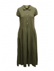 Womens dresses online: Ma'ry'ya military green long polo dress